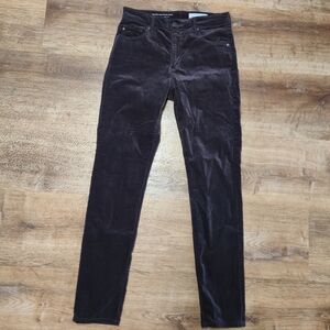 AG Adriano Goldschmied Dark Brown Corduroy Pants